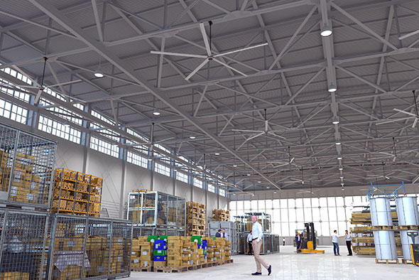 Große Industrieventilatoren