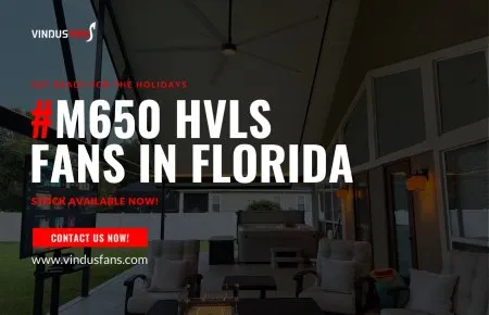 使用佛罗里达州的 M650 HVLS 风扇为节日做好准备