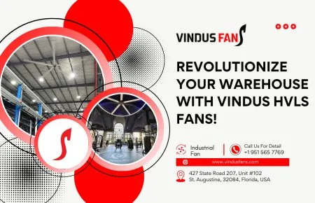 ¡Revolucione su almacén con los ventiladores Vindus HVLS!