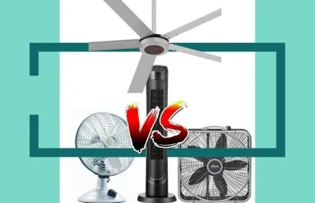 Diversi tipi di ventilatori