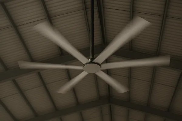 ventilateur hvls en action
