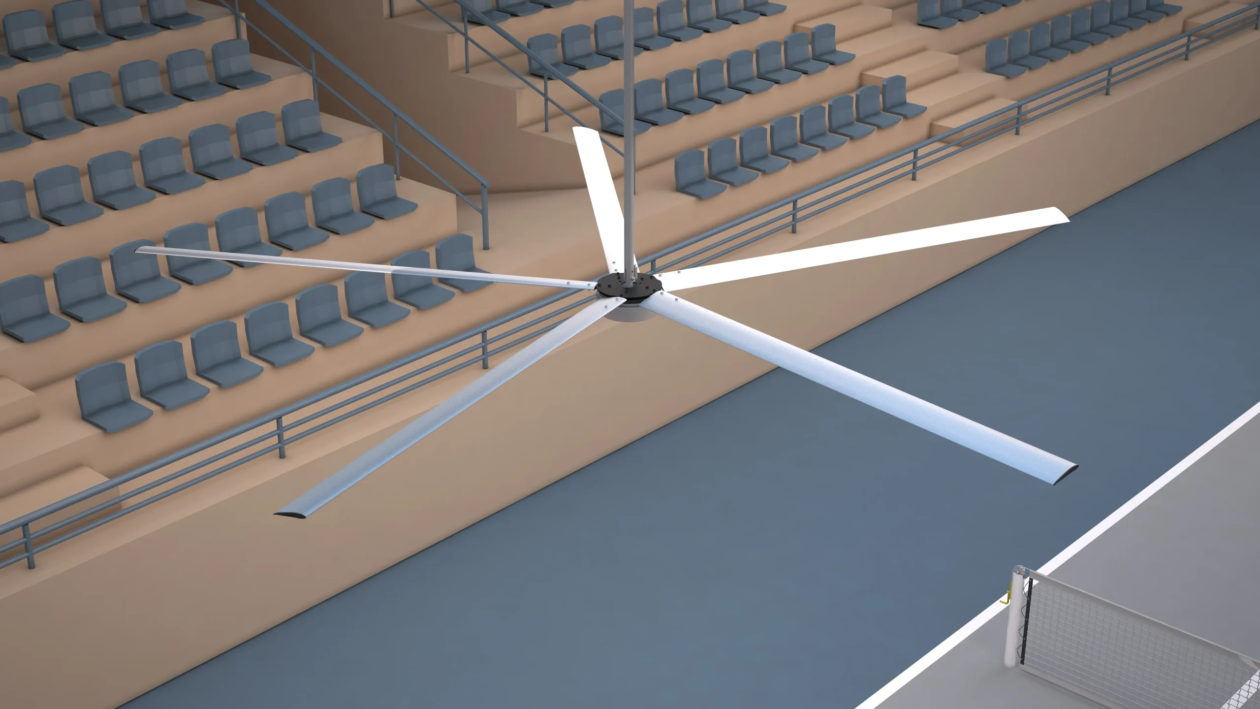 HVLS-Fans im Sportzentrum