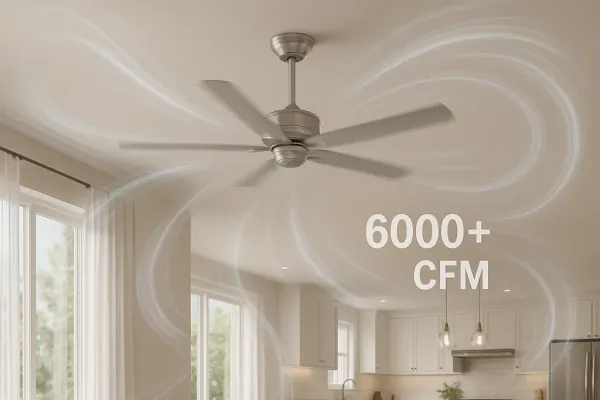 Was versteht man unter einem Deckenventilator mit "hoher CFM"?