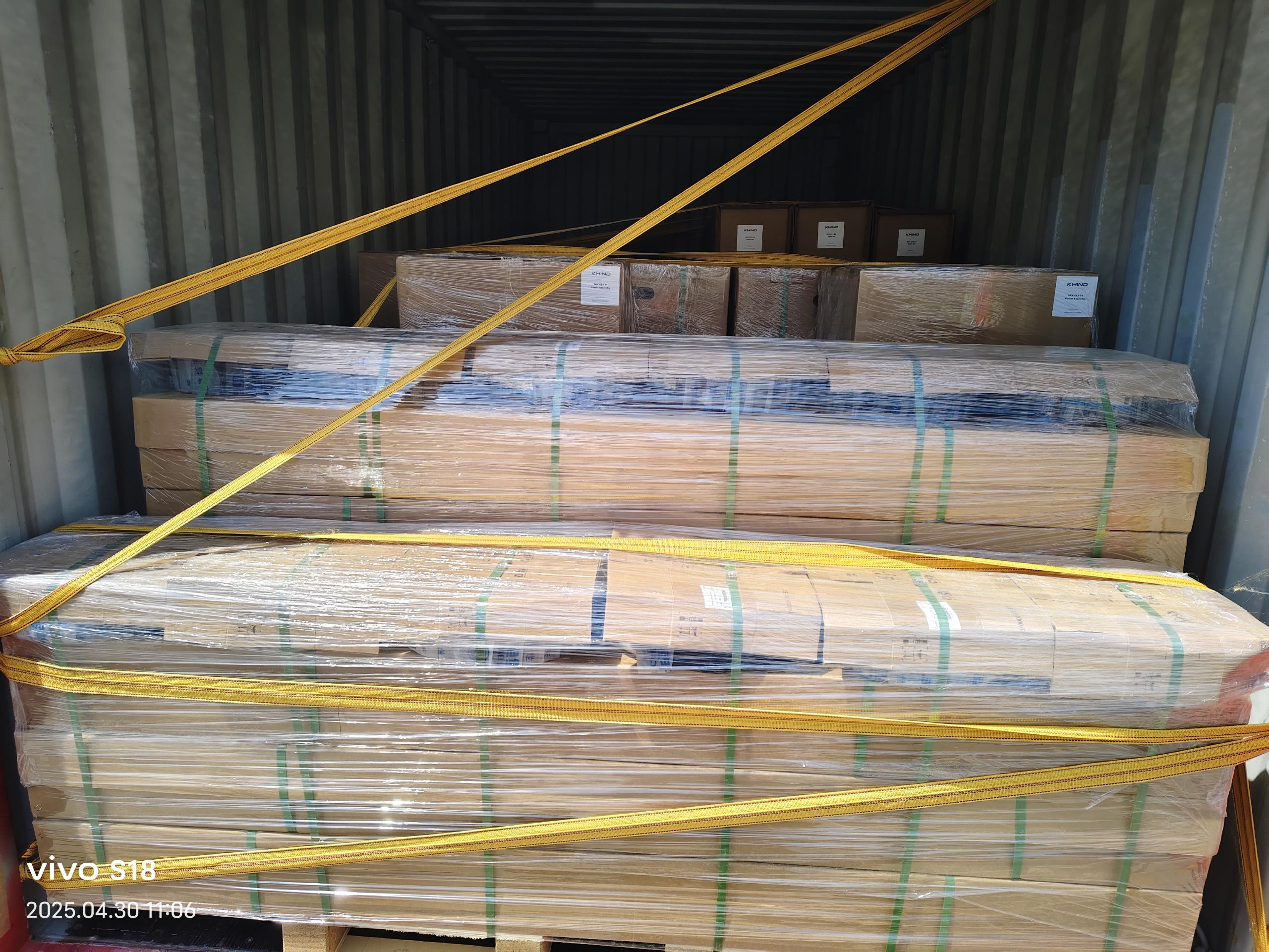 Vindus Fans 向中东地区装运高品质 HVLS 风机，扩大市场覆盖范围