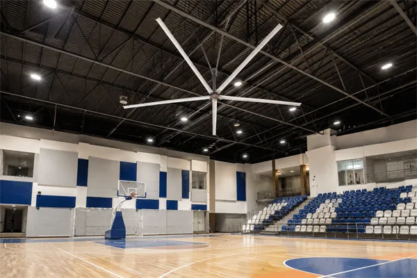 HVLS fans for cooling large commercial and industrial spaces